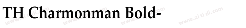 TH Charmonman Bold字体转换